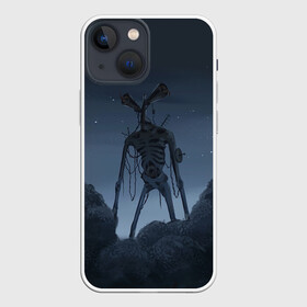 Чехол для iPhone 13 mini с принтом СИРЕНОГОЛОВЫЙ НОЧЬ в городе Новоалтайск,  |  | Тематика изображения на принте: siren head | игра | монстр | сиреноголовый | существо | хоррор