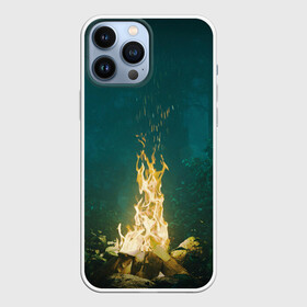 Чехол для iPhone 13 Pro Max с принтом НОЧЬ В ИЮЛЕ в городе Новоалтайск,  |  | Тематика изображения на принте: вечер | искры | костёр | лес | лето | настольгия | спокойствие | тишена | треск | уголёк