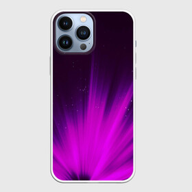 Чехол для iPhone 13 Pro Max с принтом СИРЕНЬЕВЫЕ ЛУЧИ в городе Новоалтайск,  |  | блеск | луч | свечение | сирень | тексиура | ультрофиолет | яркость
