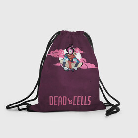 Рюкзак-мешок 3D с принтом Dead Cells Pink в городе Новоалтайск, 100% полиэстер | плотность ткани — 200 г/м2, размер — 35 х 45 см; лямки — толстые шнурки, застежка на шнуровке, без карманов и подкладки | Тематика изображения на принте: cell | cells | dead | dead cells | game | gamer | games | metroidvania | roguelike | игра | игры