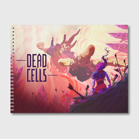 Альбом для рисования с принтом Battle Dead Cells в городе Новоалтайск, 100% бумага
 | матовая бумага, плотность 200 мг. | Тематика изображения на принте: cell | cells | dead | dead cells | game | gamer | games | metroidvania | roguelike | игра | игры