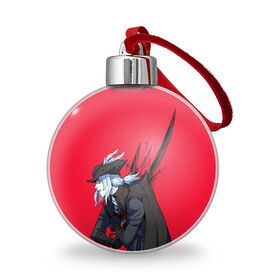 Ёлочный шар с принтом Леди Мария в городе Новоалтайск, Пластик | Диаметр: 77 мм | bloodborne | game | games | lady maria | stranger | бладборн | игра | игры | соулс | странник