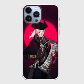 Чехол для iPhone 13 Pro Max с принтом Охотница в городе Новоалтайск,  |  | Тематика изображения на принте: bloodborne | game | games | stranger | бладборн | игра | игры | соулс | странник