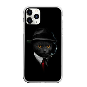 Чехол для iPhone 11 Pro Max матовый с принтом НУАРНЫЙ КОТ в городе Новоалтайск, Силикон |  | animal | cat | dark | detective | nuar | police | triller | детектив | звери | кот | котэ | кошки | нуар | триллер