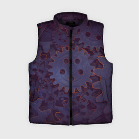 Женский жилет утепленный 3D МЕХАНИЗМ: в городе Новоалтайск,  |  | винтик | звёздочка | механизм | мотор | устройство | шерстерня