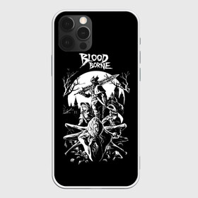 Чехол для iPhone 12 Pro Max с принтом Бладборн ЧБ в городе Новоалтайск, Силикон |  | Тематика изображения на принте: bloodborne | game | games | stranger | бладборн | игра | игры | соулс | странник