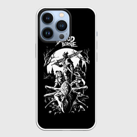 Чехол для iPhone 13 Pro с принтом Бладборн ЧБ в городе Новоалтайск,  |  | Тематика изображения на принте: bloodborne | game | games | stranger | бладборн | игра | игры | соулс | странник