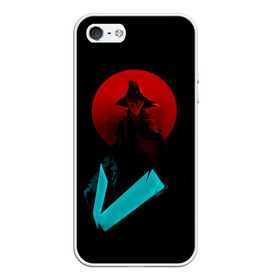 Чехол для iPhone 5/5S матовый с принтом Бладборн хантер в городе Новоалтайск, Силикон | Область печати: задняя сторона чехла, без боковых панелей | Тематика изображения на принте: bloodborne | game | games | stranger | бладборн | игра | игры | соулс | странник