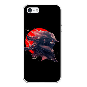 Чехол для iPhone 5/5S матовый с принтом Wolfborn в городе Новоалтайск, Силикон | Область печати: задняя сторона чехла, без боковых панелей | Тематика изображения на принте: bloodborne | game | games | stranger | бладборн | игра | игры | соулс | странник