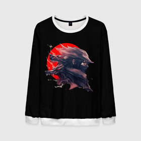 Мужской свитшот 3D с принтом Wolfborn в городе Новоалтайск, 100% полиэстер с мягким внутренним слоем | круглый вырез горловины, мягкая резинка на манжетах и поясе, свободная посадка по фигуре | bloodborne | game | games | stranger | бладборн | игра | игры | соулс | странник