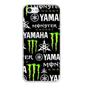 Чехол для iPhone 5/5S матовый с принтом YAMAHA X MONSTER / SPORT в городе Новоалтайск, Силикон | Область печати: задняя сторона чехла, без боковых панелей | Тематика изображения на принте: monster energy | motorcycle | yamaha | yzf r6 | байк | байкер | зеленый | монстер | мотоспорт | мототехника | мотоцикл | мотоциклист | скутер | энергетик. | ямаха