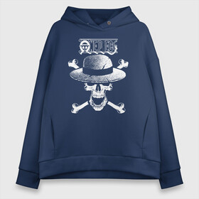 Женское худи Oversize хлопок с принтом Пираты Соломенной Шляпы | One Piece в городе Новоалтайск, френч-терри — 70% хлопок, 30% полиэстер. Мягкий теплый начес внутри —100% хлопок | боковые карманы, эластичные манжеты и нижняя кромка, капюшон на магнитной кнопке | anime | manga | one piece | аниме | большой куш | ван пис | весёлый роджер | вон пис | король пиратов | логотип | манга | монки д. луффи | мугивары | перекрещённый костями | пират | пиратский флаг