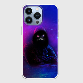 Чехол для iPhone 13 Pro с принтом КОСМО КОТ | SPACE CAT (Z) в городе Новоалтайск,  |  | cat | cats | meow | space cat | капюшон | качек | качок | космо кот | кот | котик | котики | коты | кошка | кошки | красивая кошка | мяу | спорт кот | фитнес