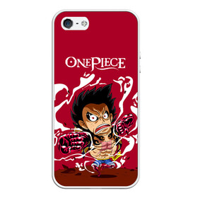 Чехол для iPhone 5/5S матовый с принтом One Piece. Луффи в ярости в городе Новоалтайск, Силикон | Область печати: задняя сторона чехла, без боковых панелей | anime | manga | monkey d. luffy | one piece | аниме | большой куш | ван пис | вон пис | капитан | король пиратов | луси | луфи | луффи | луффи но уми | луффи таро | манга | манки д. луффи | мугивара | пират | пятый император