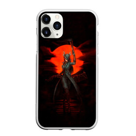 Чехол для iPhone 11 Pro матовый с принтом Blood moon в городе Новоалтайск, Силикон |  | Тематика изображения на принте: bloodborne | game | games | stranger | бладборн | игра | игры | соулс | странник