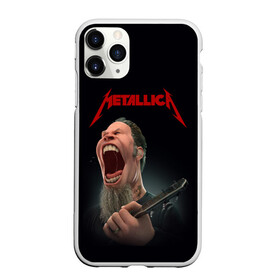 Чехол для iPhone 11 Pro Max матовый с принтом James Alan Hetfield | METALLICA (Z) в городе Новоалтайск, Силикон |  | james alan hetfield | kurt kobein | metallica | rock | джеймс хэтфилд | курт кобейн | металика | металлика | рок | супер звезда