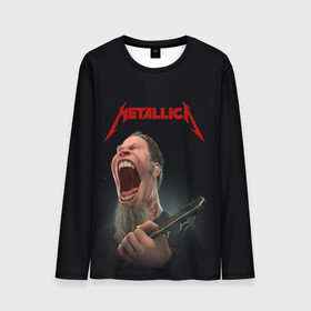 Мужской лонгслив 3D с принтом James Alan Hetfield | METALLICA (Z) в городе Новоалтайск, 100% полиэстер | длинные рукава, круглый вырез горловины, полуприлегающий силуэт | Тематика изображения на принте: james alan hetfield | kurt kobein | metallica | rock | джеймс хэтфилд | курт кобейн | металика | металлика | рок | супер звезда
