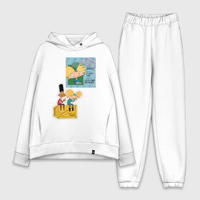 Женский костюм хлопок Oversize с принтом HEY ARNOLD II в городе Новоалтайск,  |  | animation | kids | school | мультфильмы | приключения | школа