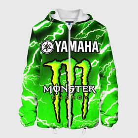 Мужская куртка 3D с принтом YAMAHA X MONSTER / SPORT в городе Новоалтайск, ткань верха — 100% полиэстер, подклад — флис | прямой крой, подол и капюшон оформлены резинкой с фиксаторами, два кармана без застежек по бокам, один большой потайной карман на груди. Карман на груди застегивается на липучку | monster energy | motorcycle | yamaha | yzf r6 | байк | байкер | зеленый | монстер | мотоспорт | мототехника | мотоцикл | мотоциклист | скутер | энергетик. | ямаха