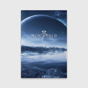 Обложка для паспорта матовая кожа с принтом New World в городе Новоалтайск, натуральная матовая кожа | размер 19,3 х 13,7 см; прозрачные пластиковые крепления | fantasy | fantasy game | fantasy mmorpg | mmorpg | new world | new world online | online game | игра | планеты