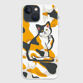 Чехол для iPhone 13 mini с принтом Котэ в городе Новоалтайск,  |  | животные | звери | кот | котэ | кошки | пятна | текстура