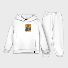 Детский костюм хлопок Oversize с принтом Картина19, малая, Ческидов А. в городе Новоалтайск,  |  | абстракция | живопись | искусство | картина | мыслитель | обезьяна | человек | ческидов | шар