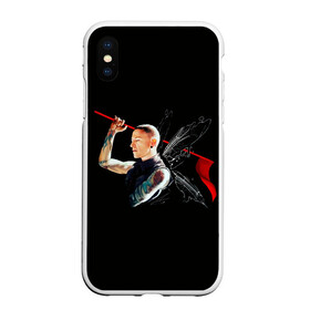 Чехол для iPhone XS Max матовый с принтом Бабочка Честер в городе Новоалтайск, Силикон | Область печати: задняя сторона чехла, без боковых панелей | Тематика изображения на принте: alternative | linkin park | metall | music | rock | альтернатива | линкин парк | металл | музыка | рок | честер беннингтон