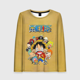 Женский лонгслив 3D с принтом Персонажи One Piece. Большой куш в городе Новоалтайск, 100% полиэстер | длинные рукава, круглый вырез горловины, полуприлегающий силуэт | anime | manga | monkey d. luffy | one piece | аниме | большой куш | ван пис | вон пис | гол д. роджер | кайдо | король пиратов | луфи | луффи | манга | манки д. луффи | нами | нико робин | пират | портгас д. эйс | ророноа зоро