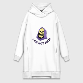 Платье-худи хлопок с принтом Skeletor | Скелетор в городе Новоалтайск,  |  | he man | skeletor | властелины вселенной | персонажи | скелет | скелетор | череп