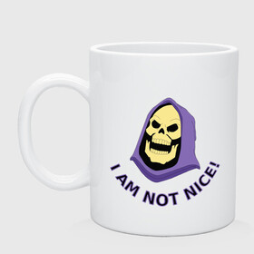 Кружка керамическая с принтом Skeletor | Скелетор в городе Новоалтайск, керамика | объем — 330 мл, диаметр — 80 мм. Принт наносится на бока кружки, можно сделать два разных изображения | Тематика изображения на принте: he man | skeletor | властелины вселенной | персонажи | скелет | скелетор | череп