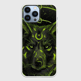 Чехол для iPhone 13 Pro Max с принтом Эзотерический Волк в городе Новоалтайск,  |  | Тематика изображения на принте: волк | красивый волк | рисунок | эзотерика | эзотерический волк