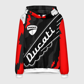 Мужская толстовка 3D с принтом DUCATI / ДУКАТИ / SPORT в городе Новоалтайск, 100% полиэстер | двухслойный капюшон со шнурком для регулировки, мягкие манжеты на рукавах и по низу толстовки, спереди карман-кенгуру с мягким внутренним слоем. | ducati | motorcycle | motosport | racing | speed | sport | байк. | гонки | двигатель | дукати | мото | мотокросс | мотоспорт | мототриал | мотоцикл | скорость | спорт