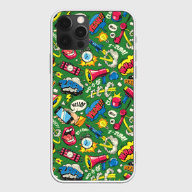 Чехол для iPhone 12 Pro Max с принтом Поп-арт в городе Новоалтайск, Силикон |  | pop art | popular art | авангардизм | губы | естественное искусство | искусство | кнопки | колор | контраст | надписи | паттерн | поп арт | ракеты | часы