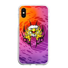 Чехол для iPhone XS Max матовый с принтом Орел с узором в городе Новоалтайск, Силикон | Область печати: задняя сторона чехла, без боковых панелей | Тематика изображения на принте: eagle | орел | орленок | орлиный взгляд | птица | птичка | хищная птица