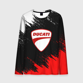 Мужской лонгслив 3D с принтом DUCATI | ДУКАТИ БРЫЗГИ в городе Новоалтайск, 100% полиэстер | длинные рукава, круглый вырез горловины, полуприлегающий силуэт | ducati | moto | motocycle | racing | sport | дукати | мото | мотоспорт | мотоцикл | рейсинг | спорт