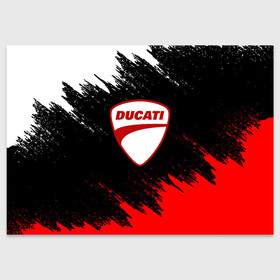 Поздравительная открытка с принтом DUCATI | ДУКАТИ БРЫЗГИ в городе Новоалтайск, 100% бумага | плотность бумаги 280 г/м2, матовая, на обратной стороне линовка и место для марки
 | Тематика изображения на принте: ducati | moto | motocycle | racing | sport | дукати | мото | мотоспорт | мотоцикл | рейсинг | спорт