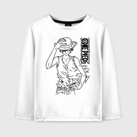 Детский лонгслив хлопок с принтом Луффи One Piece. Большой куш в городе Новоалтайск, 100% хлопок | круглый вырез горловины, полуприлегающий силуэт, длина до линии бедер | anime | manga | monkey d. luffy | one piece | аниме | большой куш | ван пис | вон пис | капитан | король пиратов | луси | луфи | луффи | луффи но уми | луффи таро | манга | манки д. луффи | мугивара | пират | пятый император