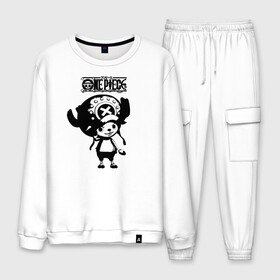 Мужской костюм хлопок с принтом Тони Тони Чоппер | One Piece в городе Новоалтайск, 100% хлопок | на свитшоте круглая горловина, мягкая резинка по низу. Брюки заужены к низу, на них два вида карманов: два “обычных” по бокам и два объемных, с клапанами, расположенные ниже линии бедра. Брюки с мягкой трикотажной резинкой на поясе и по низу штанин. В поясе для дополнительного комфорта — широкие завязки | one piece | tony tony chopper | аниме | большой куш | ван пис | великий флот | вон пис | врач | любитель сладкой ваты | манга | ниндзя пирато минко самурайский альянс | пират | пираты соломенной шляпы