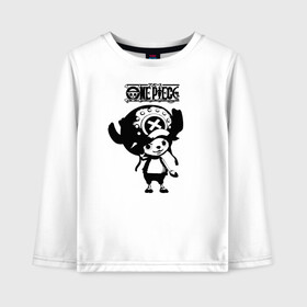 Детский лонгслив хлопок с принтом Тони Тони Чоппер | One Piece в городе Новоалтайск, 100% хлопок | круглый вырез горловины, полуприлегающий силуэт, длина до линии бедер | one piece | tony tony chopper | аниме | большой куш | ван пис | великий флот | вон пис | врач | любитель сладкой ваты | манга | ниндзя пирато минко самурайский альянс | пират | пираты соломенной шляпы