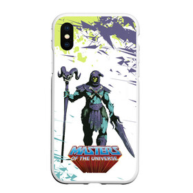 Чехол для iPhone XS Max матовый с принтом SKELETOR | СКЕЛЕТОР (Z) в городе Новоалтайск, Силикон | Область печати: задняя сторона чехла, без боковых панелей | he man | logo | masters of the universe | she ra | skeletor | властелины вселенной | логип | лого | мульт | мультфильм | скелетор