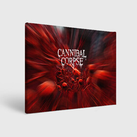 Холст прямоугольный с принтом Blood Cannibal Corpse | Труп Каннибала (Z) в городе Новоалтайск, 100% ПВХ |  | cannibal | cannibal corpse | corpse | death metal | deathgrind | алекс уэбстер | брутальный дэт метал | дэт метал | дэтграйнд | пол мазуркевич | роб барретт | труп каннибала