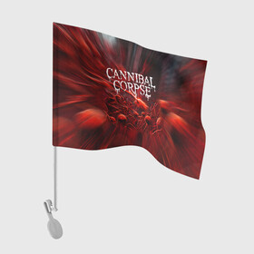 Флаг для автомобиля с принтом Blood Cannibal Corpse | Труп Каннибала (Z) в городе Новоалтайск, 100% полиэстер | Размер: 30*21 см | cannibal | cannibal corpse | corpse | death metal | deathgrind | алекс уэбстер | брутальный дэт метал | дэт метал | дэтграйнд | пол мазуркевич | роб барретт | труп каннибала