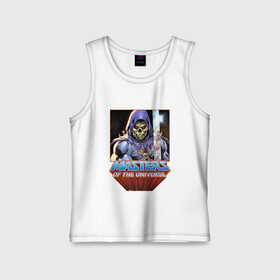 Детская майка хлопок с принтом СКЕЛЕТОР | HE MAN | LOGO (Z)  в городе Новоалтайск,  |  | he man | masters of the universe | she ra | skeletor | властелины вселенной | скелетор