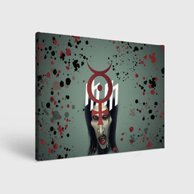 Холст прямоугольный с принтом Marilyn Manson | Мерилин Мэнсон (Z) в городе Новоалтайск, 100% ПВХ |  | hugh warner | marilyn manson | rock | глэм рок | гот | индастриал метал | индастриал рок | музыка | мэрилин мэнсон | рок | фрик | хард рок | шок рок