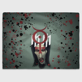 Плед 3D с принтом Marilyn Manson | Мерилин Мэнсон (Z) в городе Новоалтайск, 100% полиэстер | закругленные углы, все края обработаны. Ткань не мнется и не растягивается | Тематика изображения на принте: hugh warner | marilyn manson | rock | глэм рок | гот | индастриал метал | индастриал рок | музыка | мэрилин мэнсон | рок | фрик | хард рок | шок рок