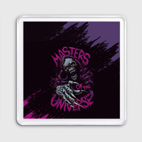 Магнит 55*55 с принтом Masters of the Universe | Скелетор (Z) в городе Новоалтайск, Пластик | Размер: 65*65 мм; Размер печати: 55*55 мм | Тематика изображения на принте: he man | masters of the universe | she ra | skeletor | властелины вселенной | скелетор