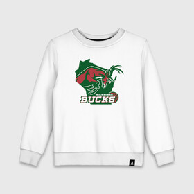 Детский свитшот хлопок с принтом Milwaukee Bucks в городе Новоалтайск, 100% хлопок | круглый вырез горловины, эластичные манжеты, пояс и воротник | basketball | bucks | giannis | milwaukee | mvp | nba | ntetokounmpo | sport | streetball | адетокумбо | бакс | баскетбол | игра | милуоки | мяч | нба | олень | спорт | стритбол | тренер | чемпион | янис