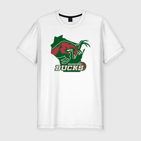 Мужская футболка хлопок Slim с принтом Milwaukee Bucks в городе Новоалтайск, 92% хлопок, 8% лайкра | приталенный силуэт, круглый вырез ворота, длина до линии бедра, короткий рукав | Тематика изображения на принте: basketball | bucks | giannis | milwaukee | mvp | nba | ntetokounmpo | sport | streetball | адетокумбо | бакс | баскетбол | игра | милуоки | мяч | нба | олень | спорт | стритбол | тренер | чемпион | янис