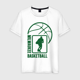 Мужская футболка хлопок с принтом Milwaukee Basketball в городе Новоалтайск, 100% хлопок | прямой крой, круглый вырез горловины, длина до линии бедер, слегка спущенное плечо. | Тематика изображения на принте: basketball | bucks | giannis | milwaukee | mvp | nba | ntetokounmpo | sport | streetball | адетокумбо | бакс | баскетбол | игра | милуоки | мяч | нба | олень | спорт | стритбол | тренер | чемпион | янис