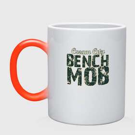 Кружка хамелеон с принтом Milwaukee Bench Mob в городе Новоалтайск, керамика | меняет цвет при нагревании, емкость 330 мл | basketball | bucks | giannis | milwaukee | mvp | nba | ntetokounmpo | sport | streetball | адетокумбо | бакс | баскетбол | игра | милуоки | мяч | нба | олень | спорт | стритбол | тренер | чемпион | янис